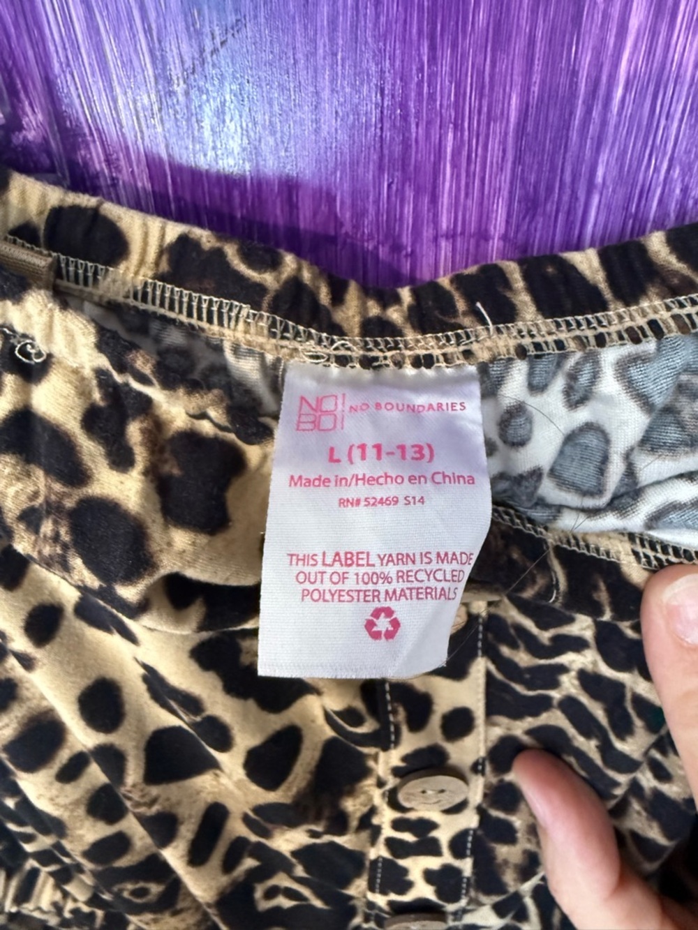 No Boundaries Strapless Leopard Print Jumpsuit - Tan & Black - Picture 4 of 5